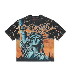 Godspeed Crew Neck T-Shirt Voltage Mens Orange VOLTAGE-CREW NECK T-SHIRT